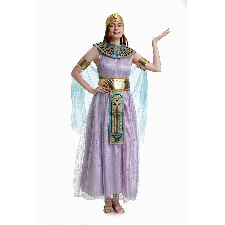 Ancient Egyptian Queen Womens Halloween Cosplay Party Costume