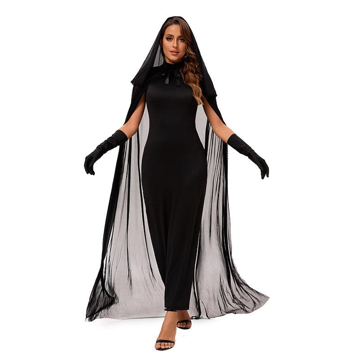 Womens Adult Vampire Witch Dress Halloween Cosplay Party Costume