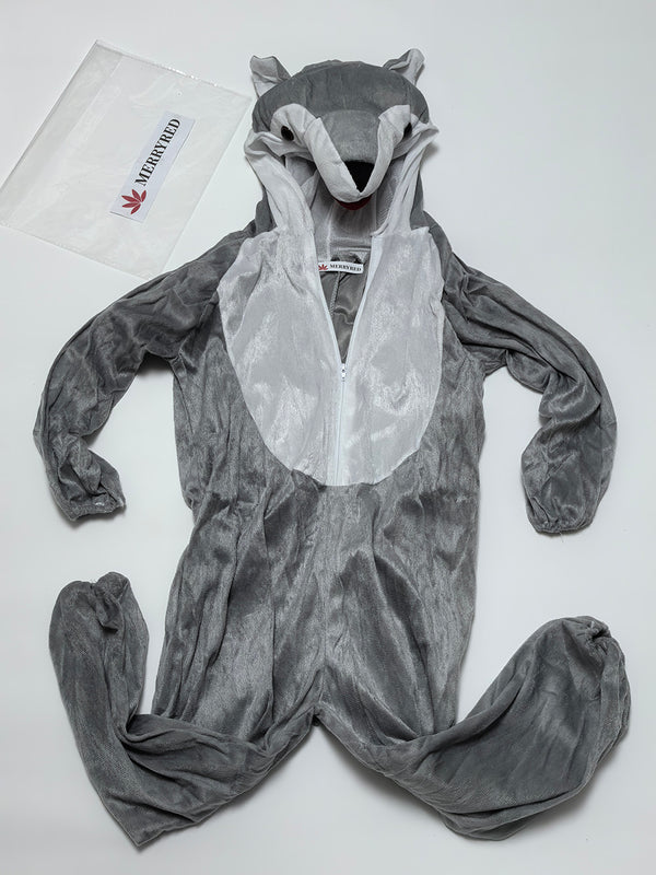 Boys Girls Wolf Cotton Onesie Kids Halloween School Cosplay Costume