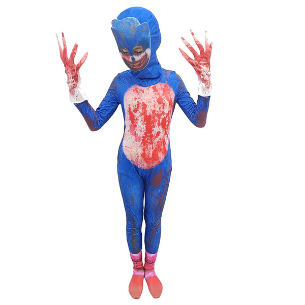 Scary Bloody The Hedgehog Animal Kids Halloween School Cosplay Costume