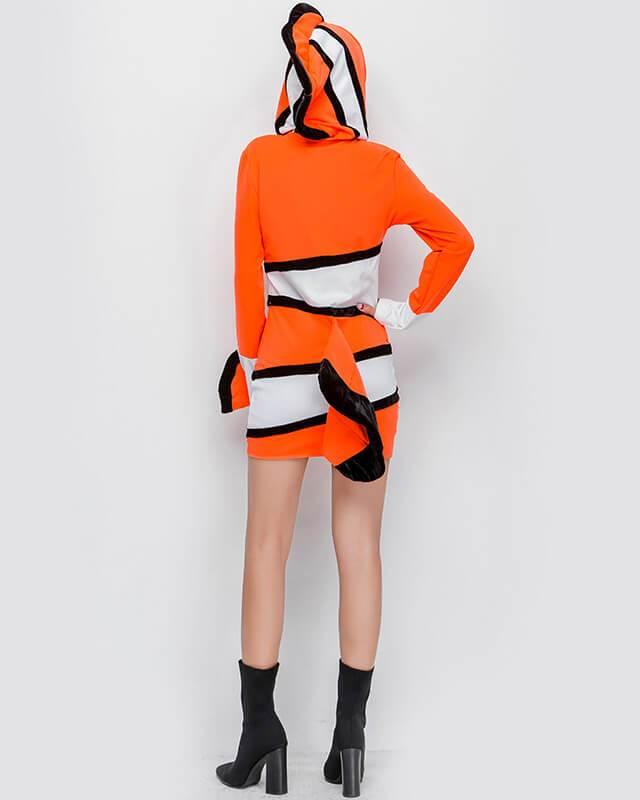 Nemo Clownfish Dress Adult Womens Halloween Costume - pinkfad